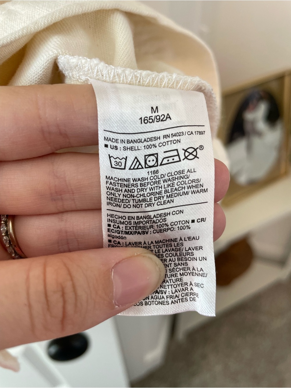 Old Navy Cream Button-Front Mini Dress - Picture 8 of 8